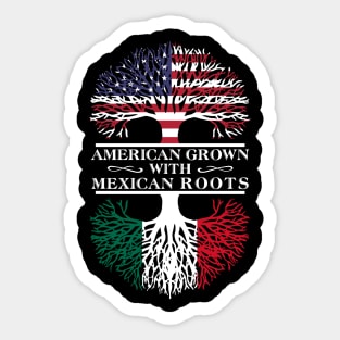 American with mexican roots. Sticker